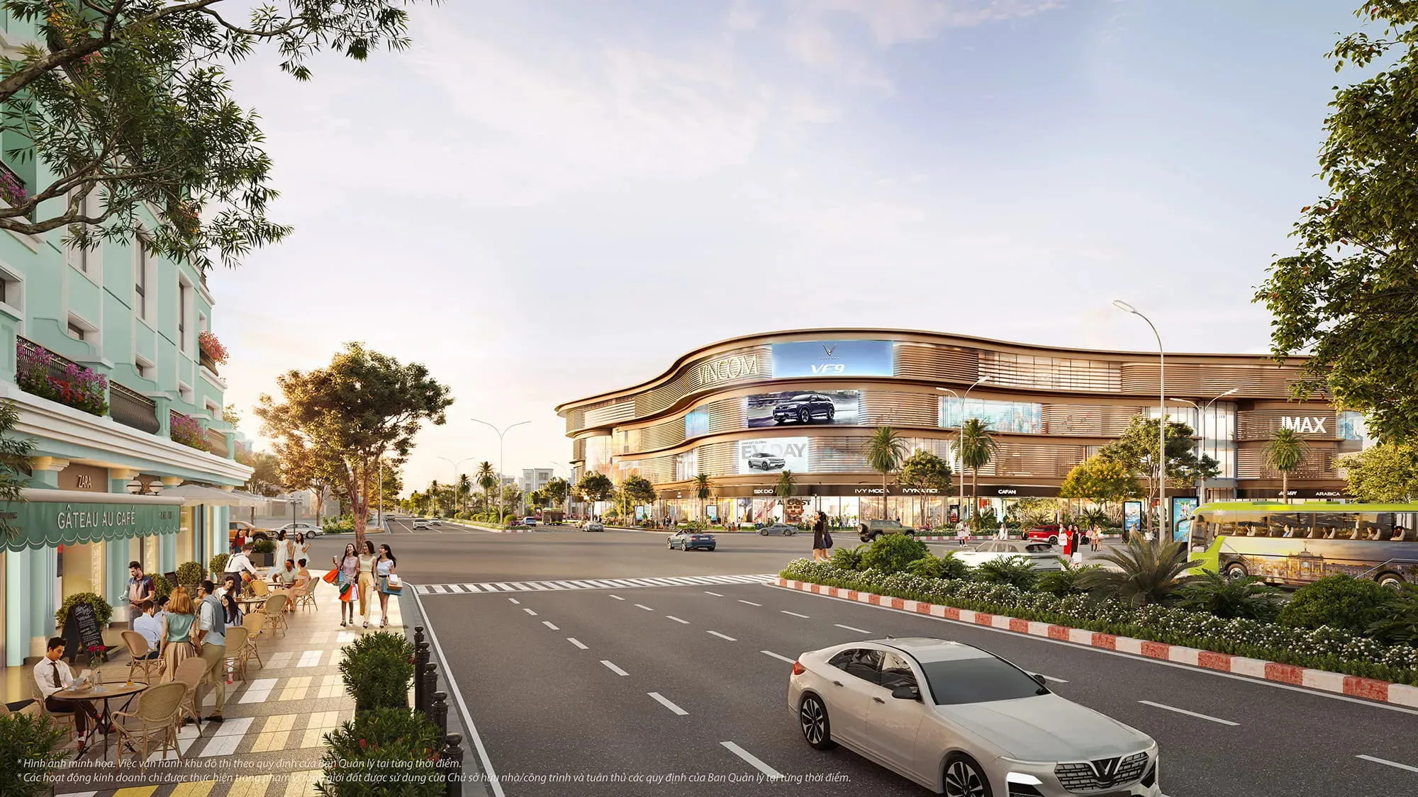 Vincom Mega Mall và dãy Shophouse thương mại tại Vinhomes Bắc Ninh