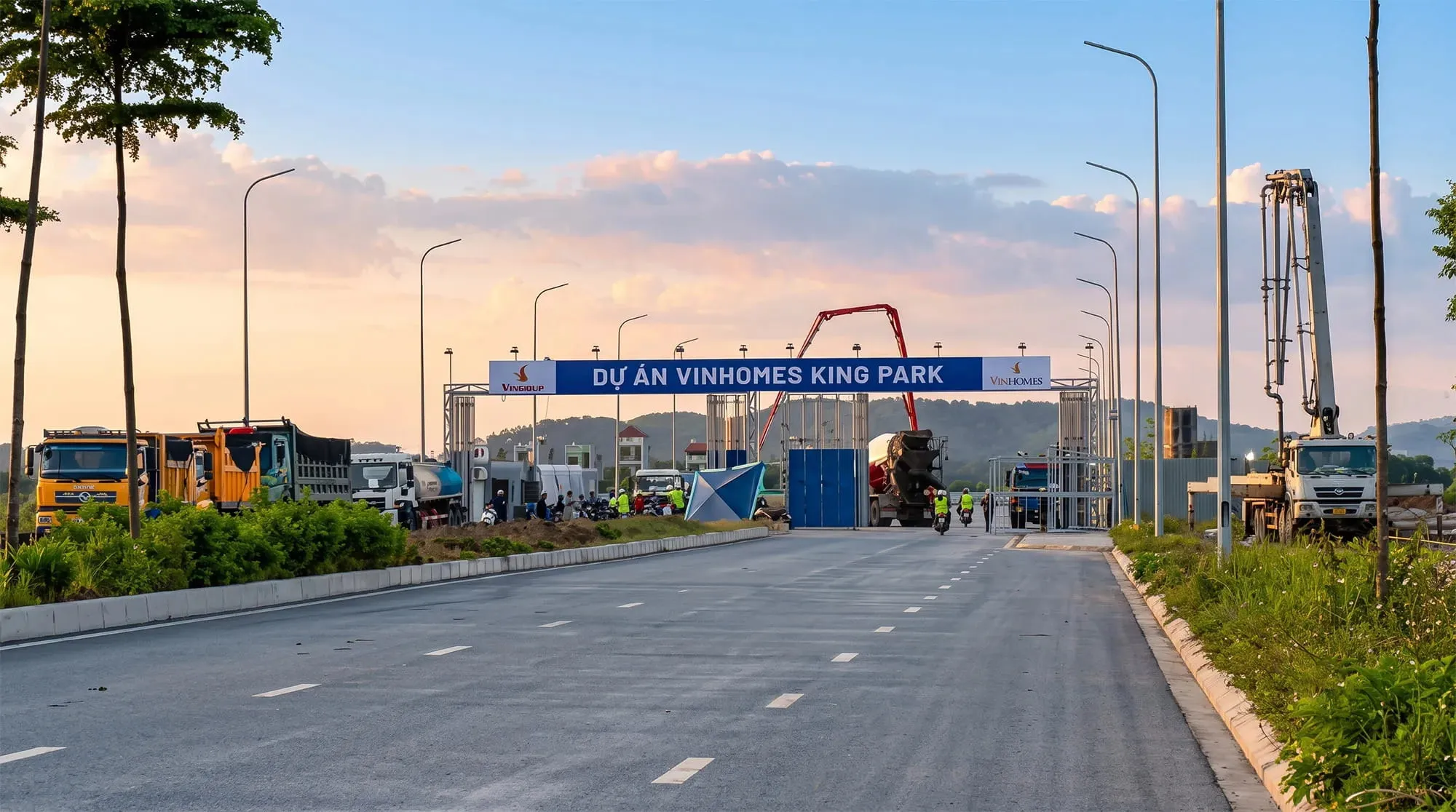 Cổng chính dự án Vinhomes Bắc Ninh (Vinhomes King Park)